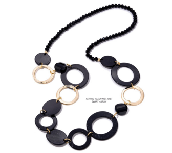 KN Lange ketting I Gold-Hazelnut