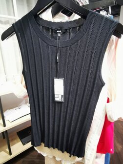 Mexx LILY Classic ajour tanktop Black