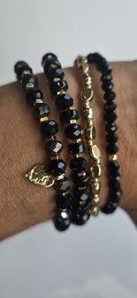 KN Armband 4delig I Black