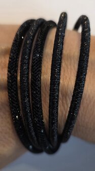KN Armband 5delig I Sparkle black I Sluiting magnetisch