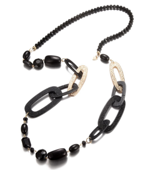 KN Lange ketting I Black-Gold