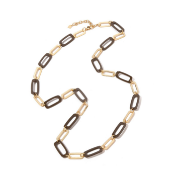 KN Lange ketting I Hazelnut-Gold