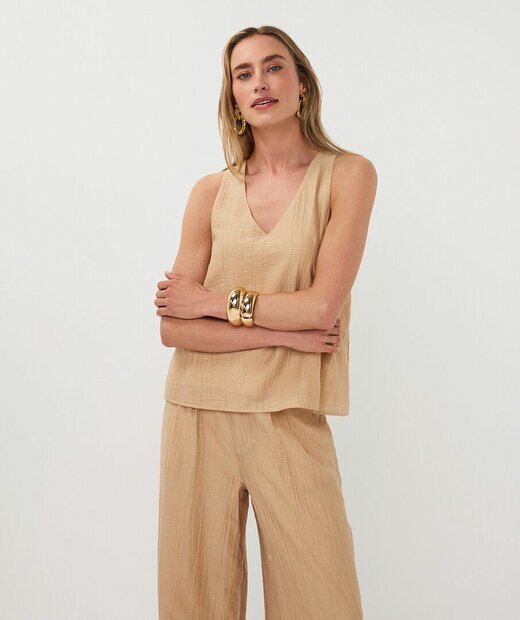 Esqualo Singlet knit I Natural