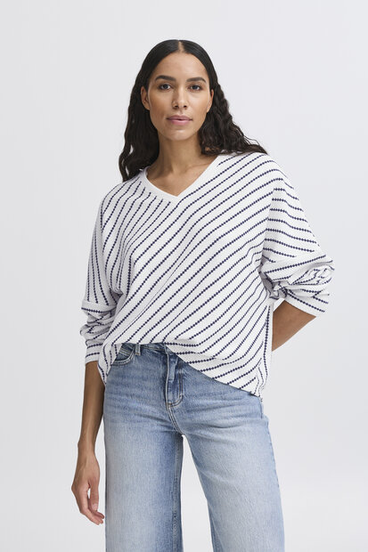 B.Young Runi Sweat | Fig Stripe