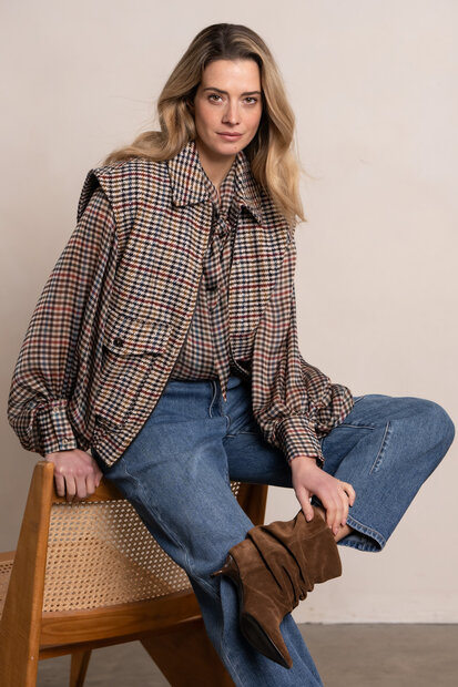 Simple Ivanna Blouse | Multi Check