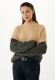 Mexx Fashion Herringbone turtle neck pullover