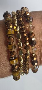 KN Armband 4delig I Koper-Honing